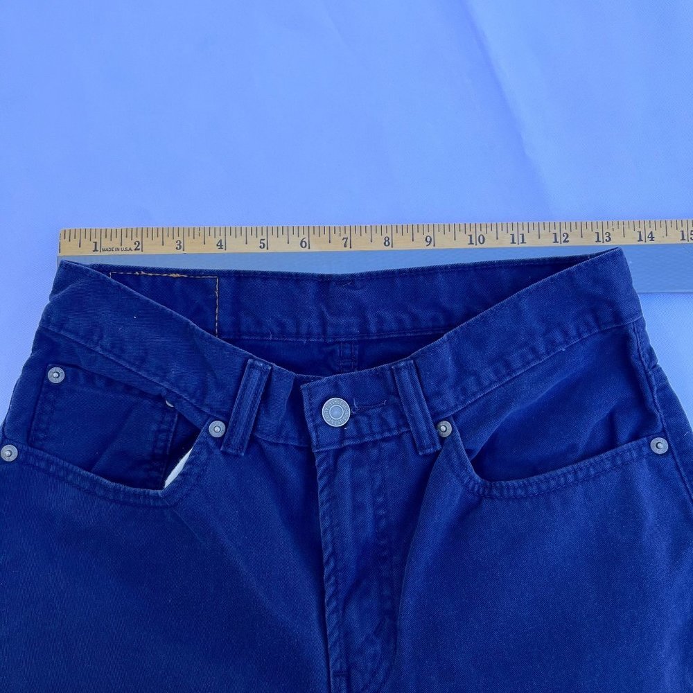 LEVI’S 511 Mens Jeans Size 28 X 28 16 Regular Blue Straight Leg Soft 100% Cotton - Picture 8 of 11